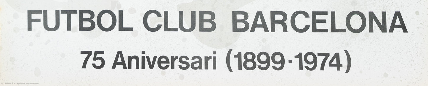 Joan MIRO : FCB, Futbol Club Barcelona - Affiche en lithographie originale signée