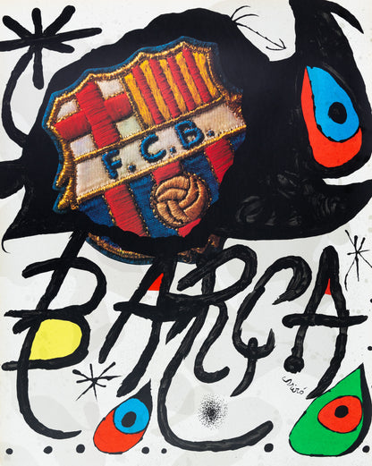 Joan MIRO : FCB, Futbol Club Barcelona - Affiche en lithographie originale signée