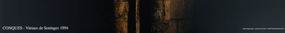 Pierre SOULAGES : Abbaye de Conques - Affiche originale en couleurs