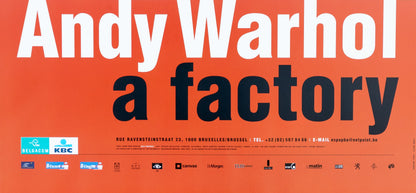 Andy WARHOL : A factory - Affiche originale