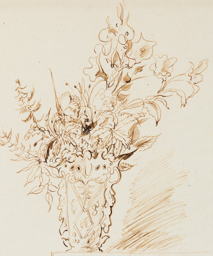 André DIGNIMONT : La chatte - Dessin original signé