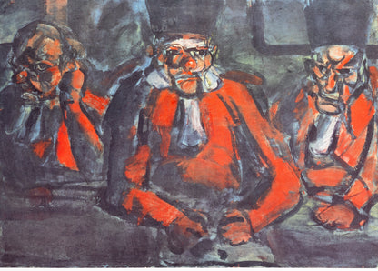 Georges ROUAULT: En la corte - Litografía firmada