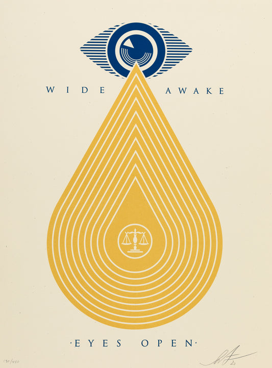 Shepard FAIREY (OBEY) : Earth Crisis, Eyes open - Lithographie originale signée