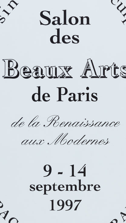 Affiche originale  du Salon des Beaux Arts de Paris de 1997