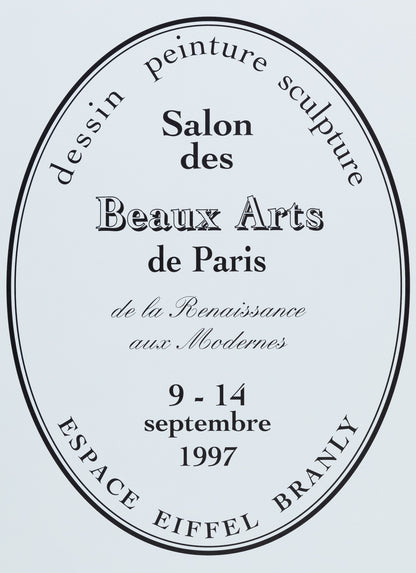 Affiche originale  du Salon des Beaux Arts de Paris de 1997