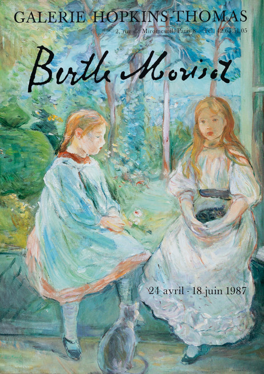 Berthe MORISOT : Deux petites filles - Affiche originale signée