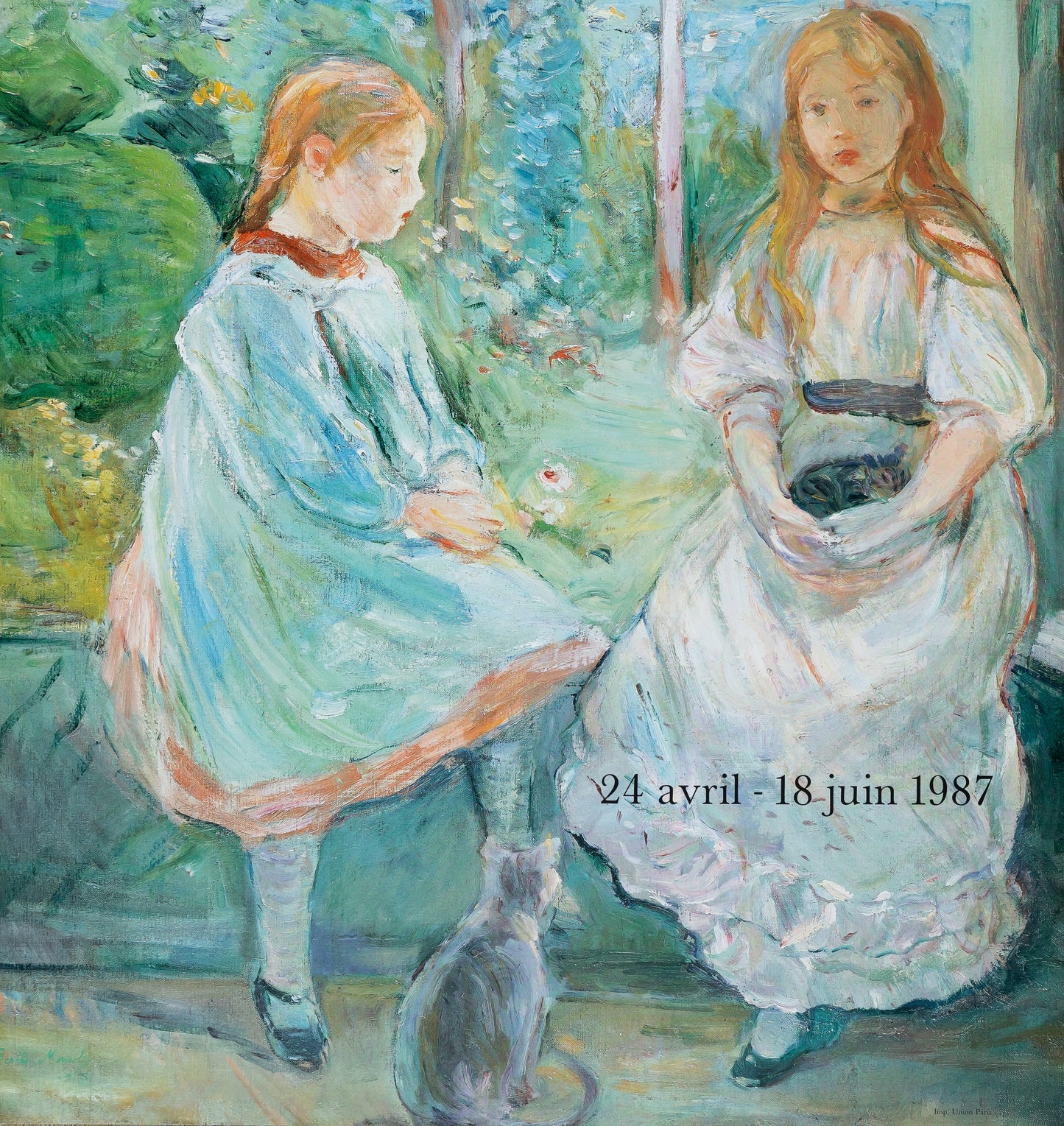 Berthe MORISOT : Deux petites filles - Affiche originale signée