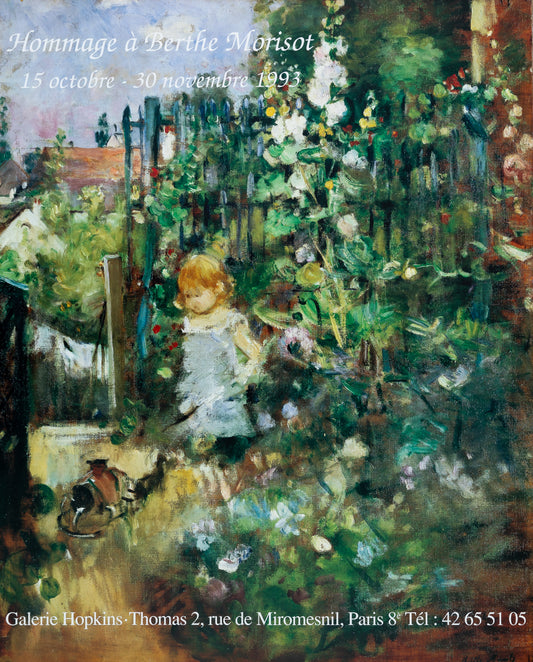 Berthe MORISOT : Petite fille dans le jardin - Affiche originale