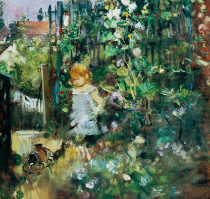 Berthe MORISOT : Petite fille dans le jardin - Affiche originale signée