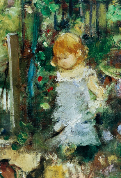 Berthe MORISOT : Petite fille dans le jardin - Affiche originale signée