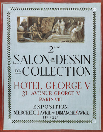 Alex COBBE : Affiche originale Salon du Dessin de 1992