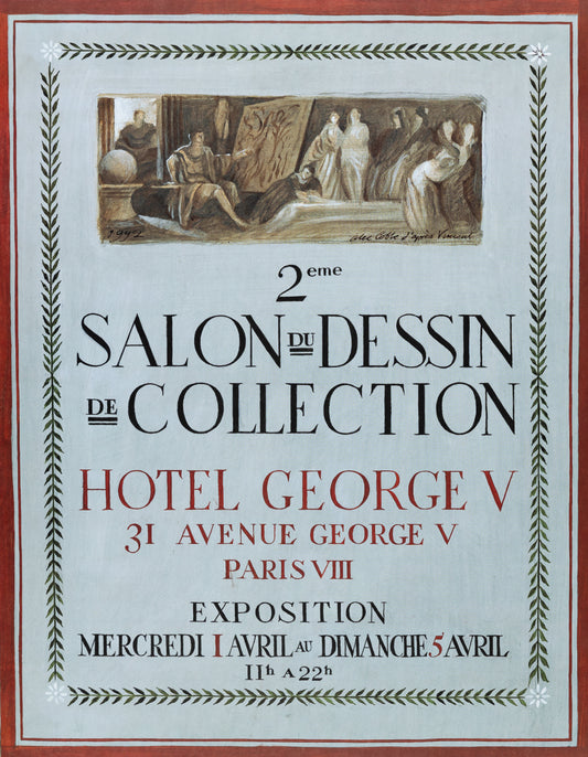 Alex COBBE : Affiche originale Salon du Dessin de 1992