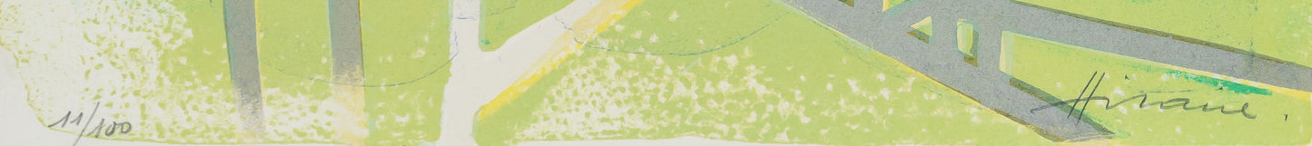 Camille HILAIRE : Maison normande à colombage  - Lithographie originale signée