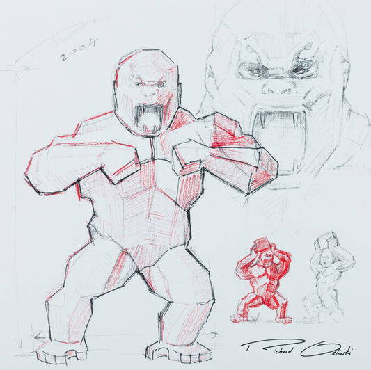 Richard ORLINSKI : La naissance du Kong - Digigraphie signée