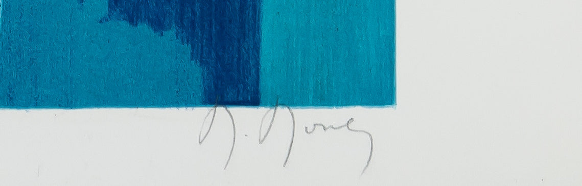 Marcel MOULY : Venise à l'heure bleue - Lithographie originale signée