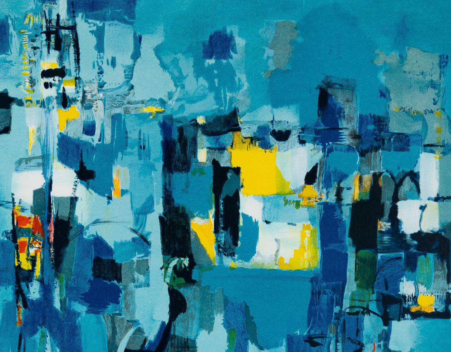 Marcel MOULY : Venise à l'heure bleue - Lithographie originale signée