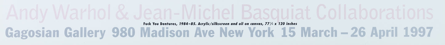 Andy WARHOL / Jean Michel BASQUIAT : F.... You - Affiche originale en couleurs