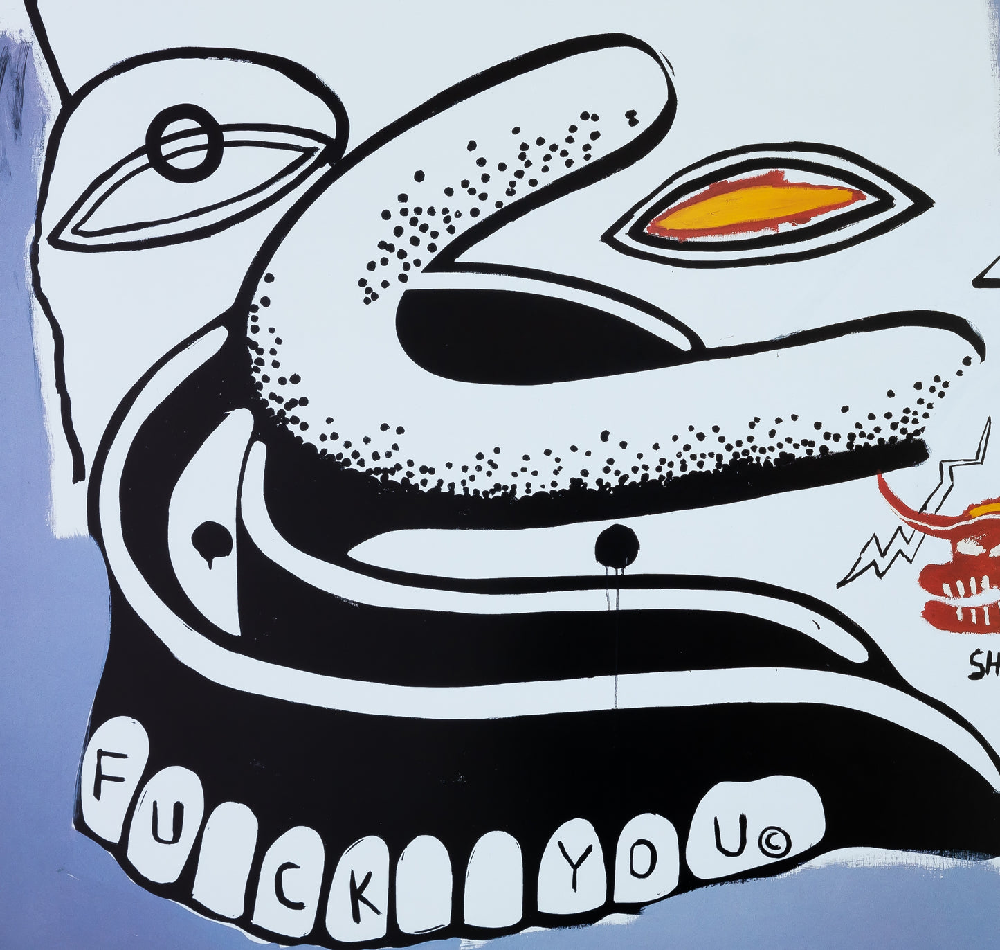 Andy WARHOL / Jean Michel BASQUIAT : F.... You - Affiche originale en couleurs