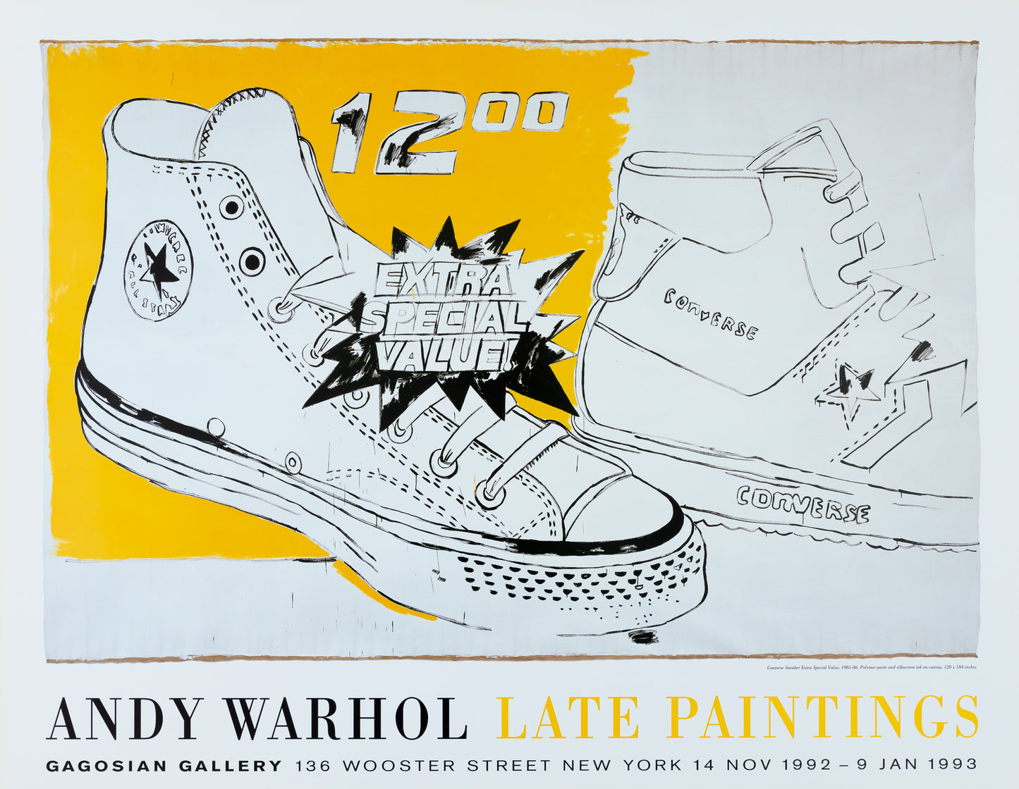 Andy WARHOL : Converse - Affiche originale en couleurs