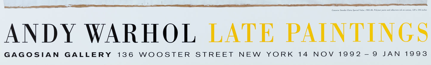 Andy WARHOL : Converse - Affiche originale en couleurs