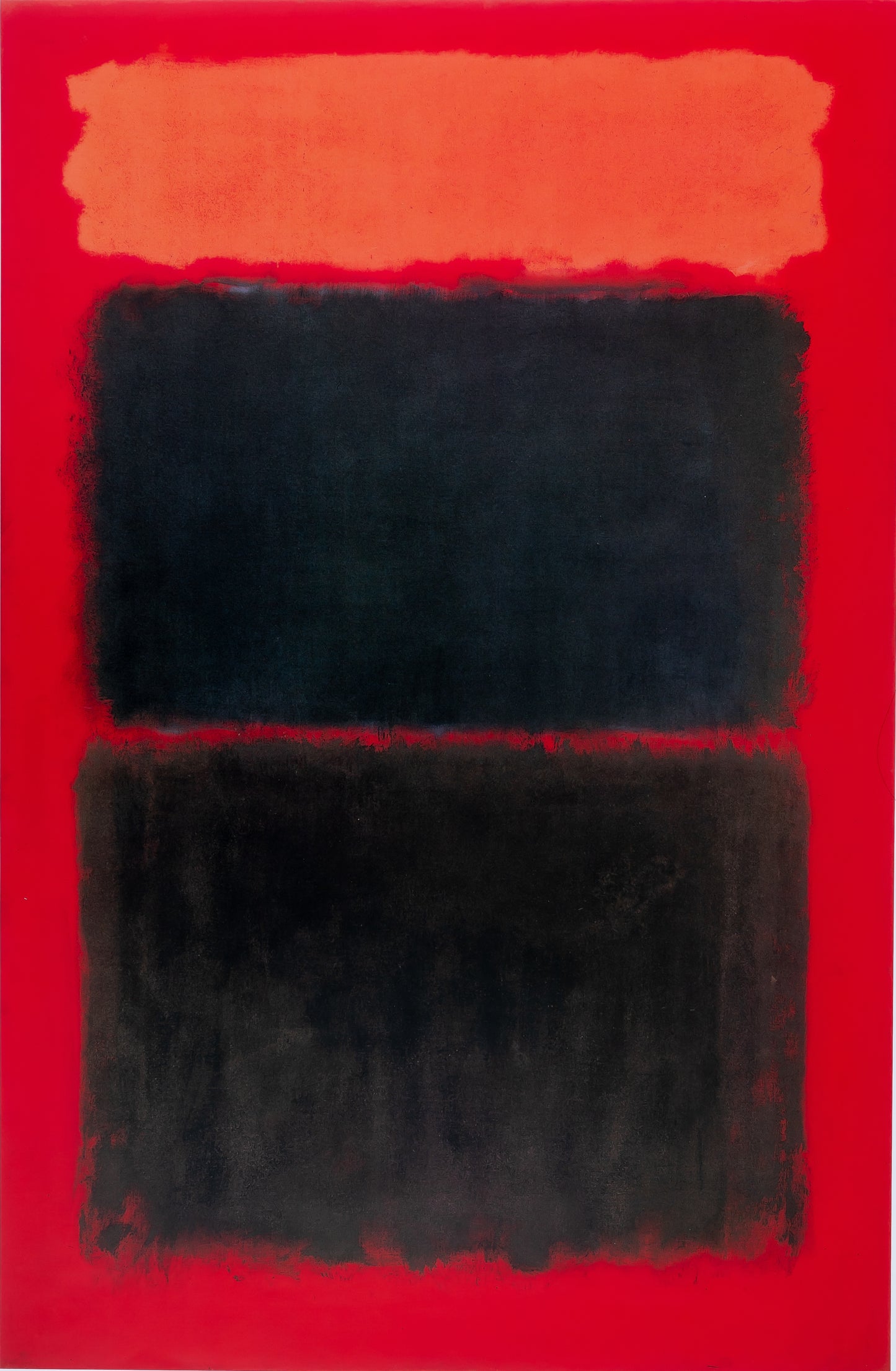 Mark ROTHKO : Light red over black - Affiche en couleurs