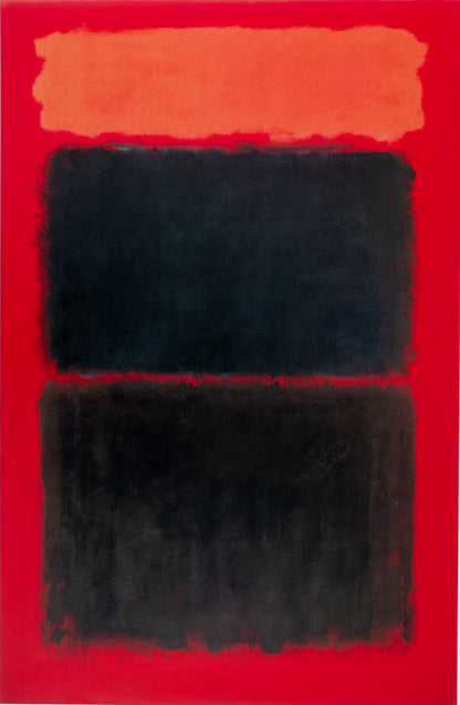 Mark ROTHKO : Light red over black - Affiche en couleurs