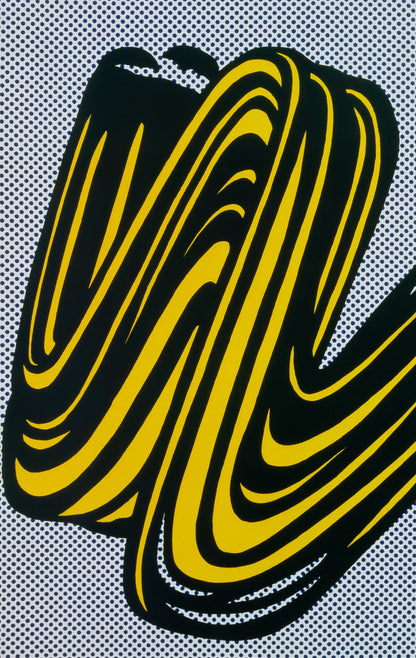 Roy LICHTENSTEIN :  Brushstroke - Affiche en couleurs