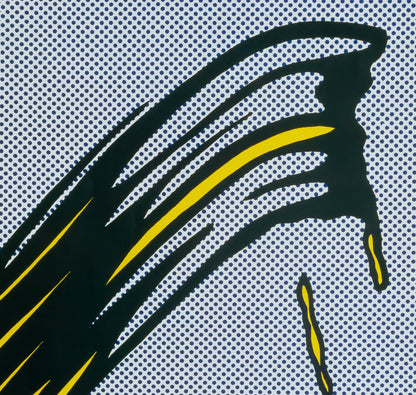 Roy LICHTENSTEIN :  Brushstroke - Affiche en couleurs
