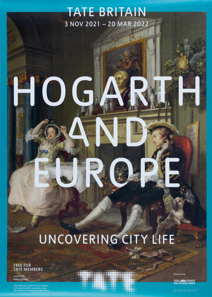 HOGARTH and Europe : Uncovering city life - Affiche en couleurs