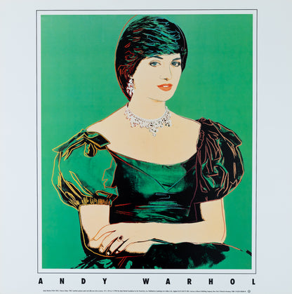 Andy WARHOL : Princesse Diana - Affiche originale en couleurs