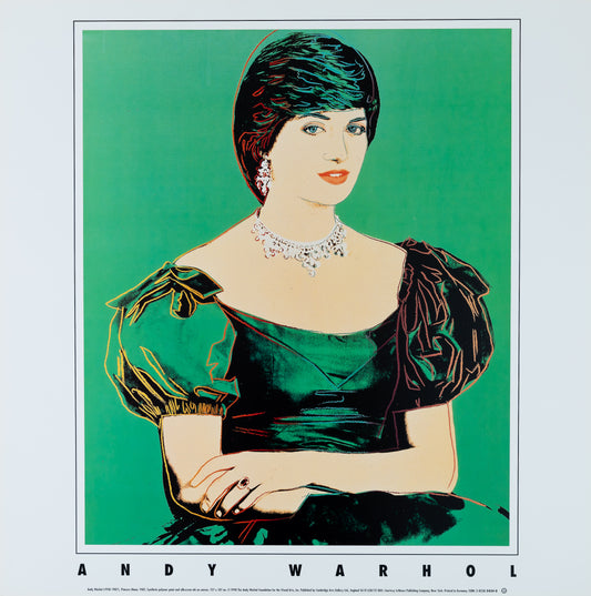 Andy WARHOL : Princesse Diana - Affiche originale en couleurs
