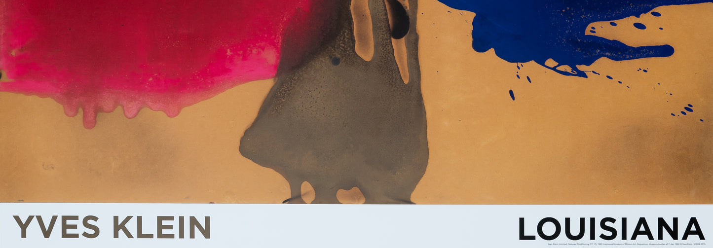 Yves KLEIN : Color Fired Painting - Affiche originale en couleurs