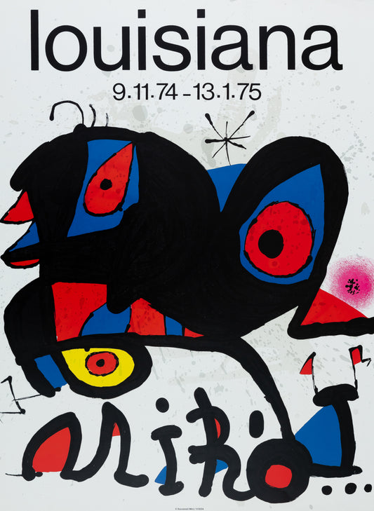 Joan MIRO : Oiseau au bec rouge - Affiche originale