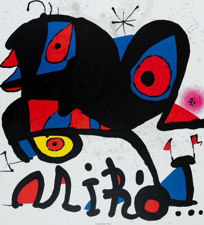 Joan MIRO : Oiseau au bec rouge - Affiche originale