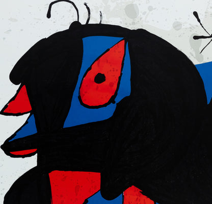 Joan MIRO : Oiseau au bec rouge - Affiche originale