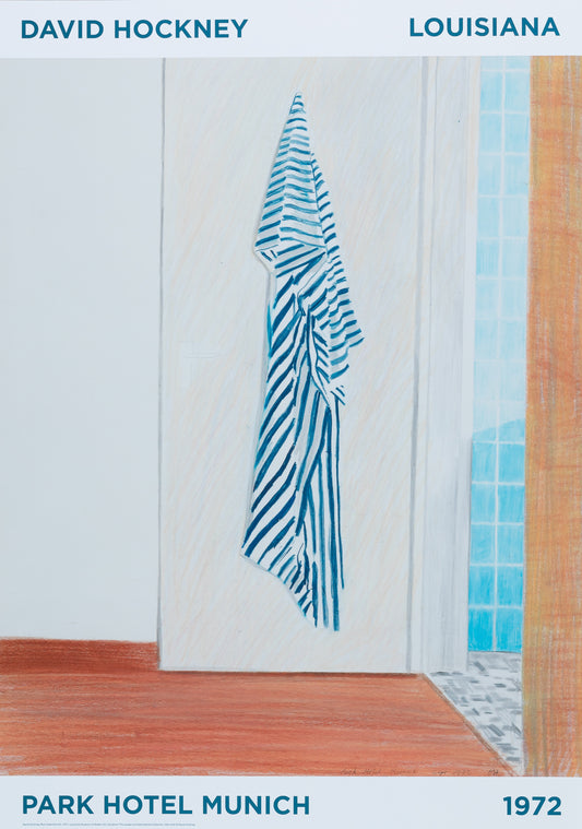 David HOCKNEY : The Park Hotel Munich - Affiche originale en couleurs
