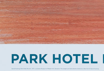 David HOCKNEY : The Park Hotel Munich - Affiche originale en couleurs