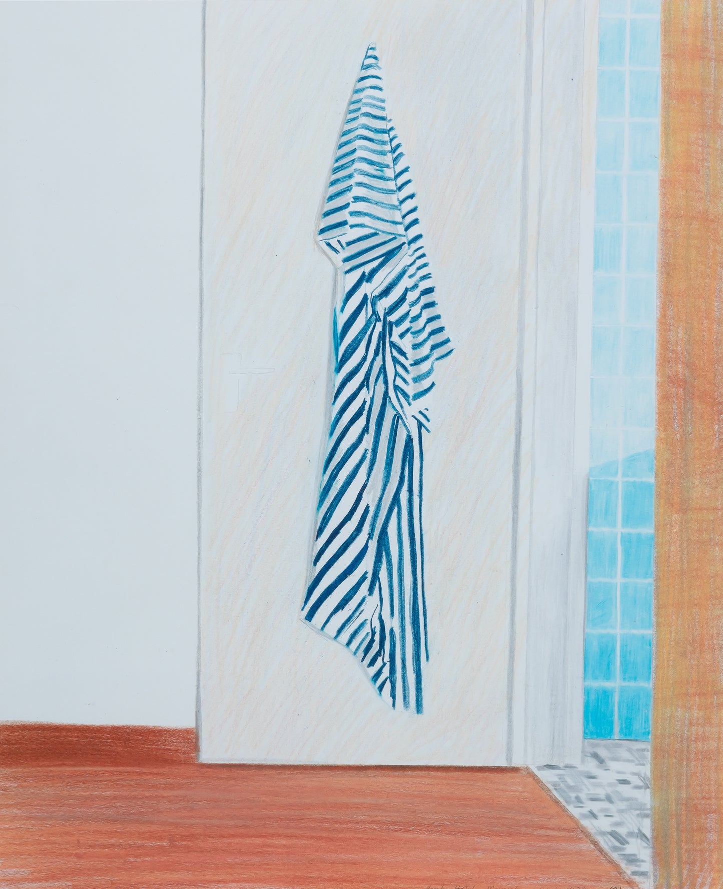 David HOCKNEY : The Park Hotel Munich - Affiche originale en couleurs