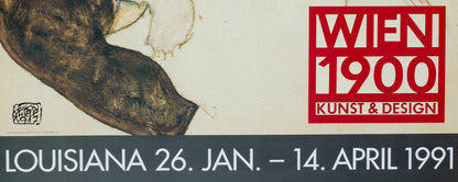 Egon SCHIELE : Femme Assise - Affiche originale
