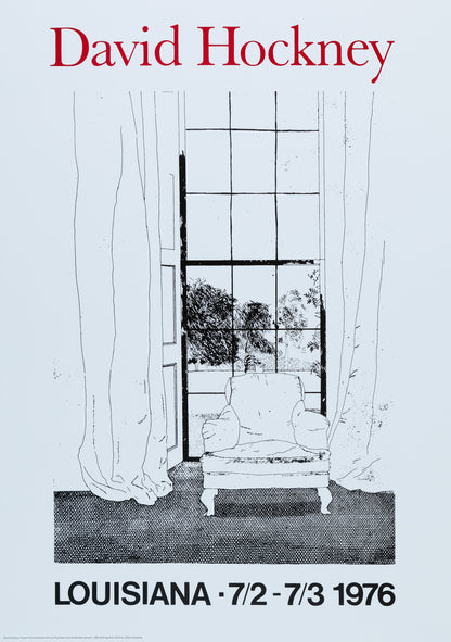 David HOCKNEY : A travers la fenêtre - Affiche originale