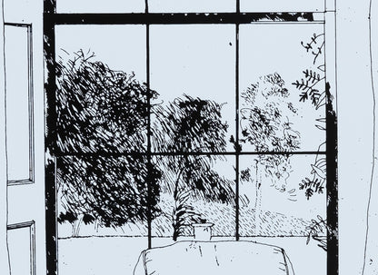 David HOCKNEY : A travers la fenêtre - Affiche originale