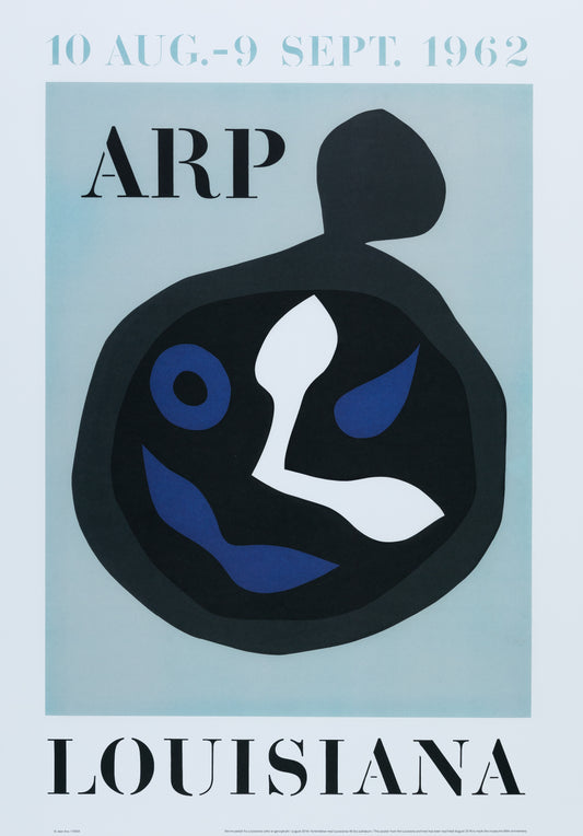 Jean ARP : Le sourire de l'horloge - Affiche originale