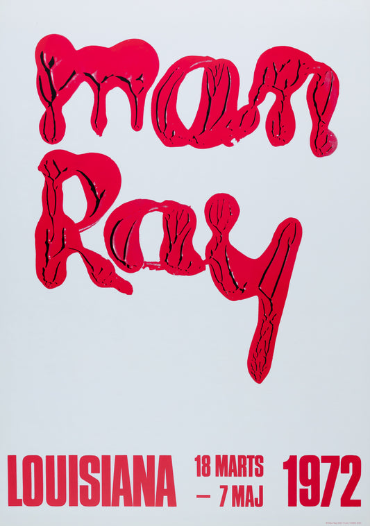 MAN RAY : Rétrospective - Affiche originale en couleurs