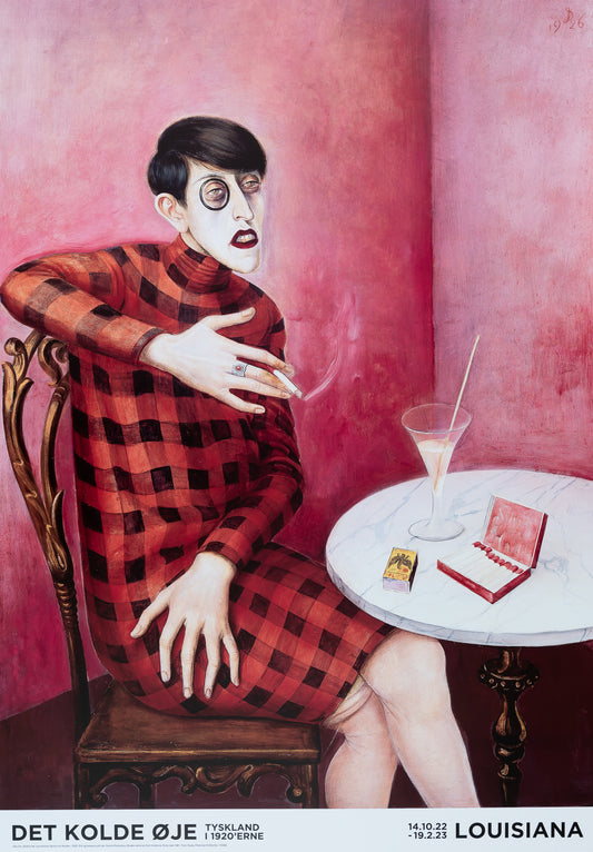 Otto DIX : Portrait de la Journaliste Sylvia Von Harden - Affiche originale