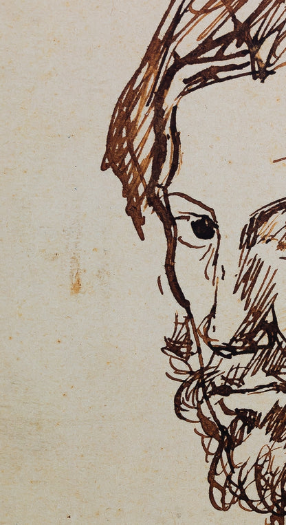 Pablo PICASSO : Autoportrait - Affiche originale en couleurs