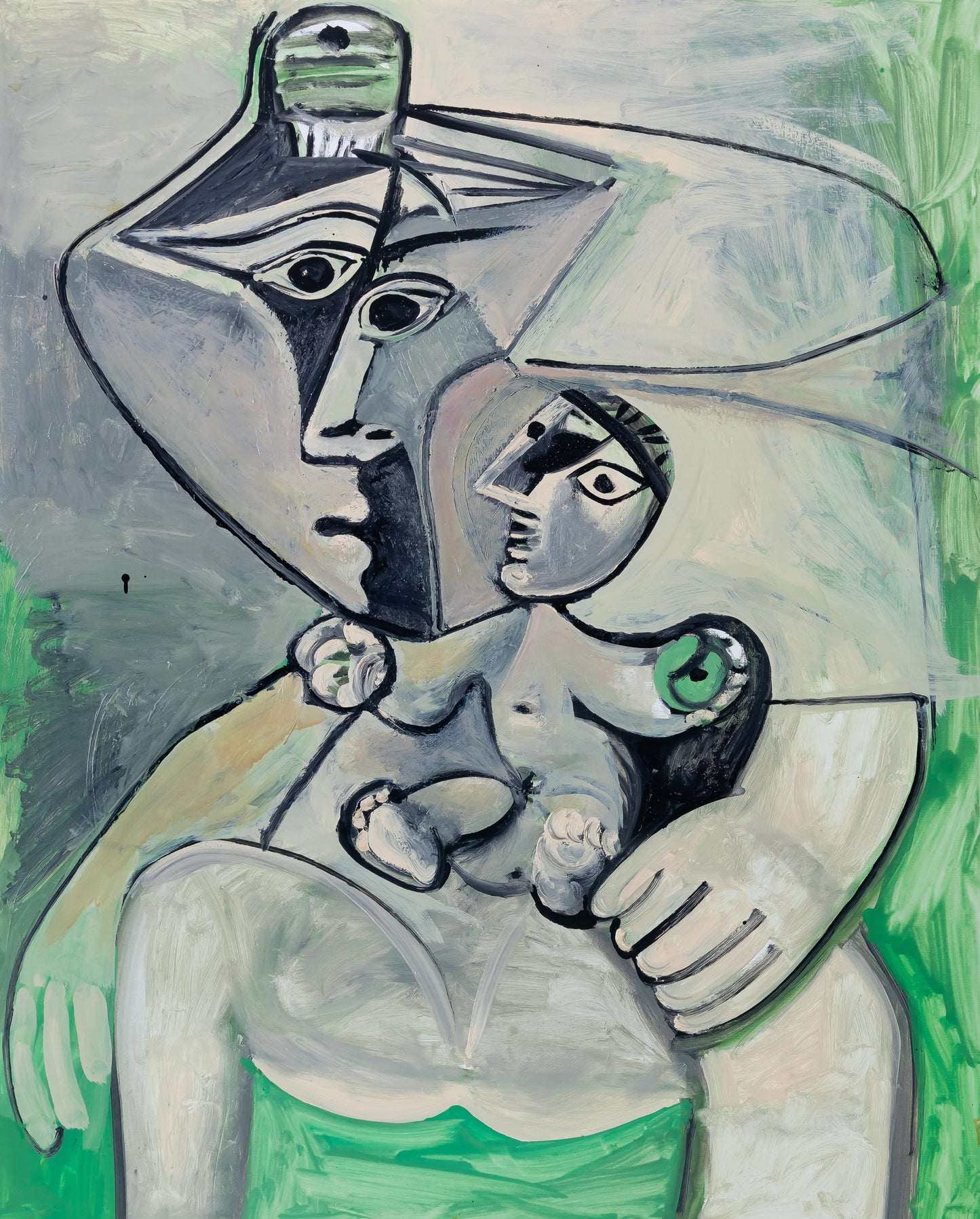 Pablo PICASSO : Mère et son enfant - Affiche originale en couleurs