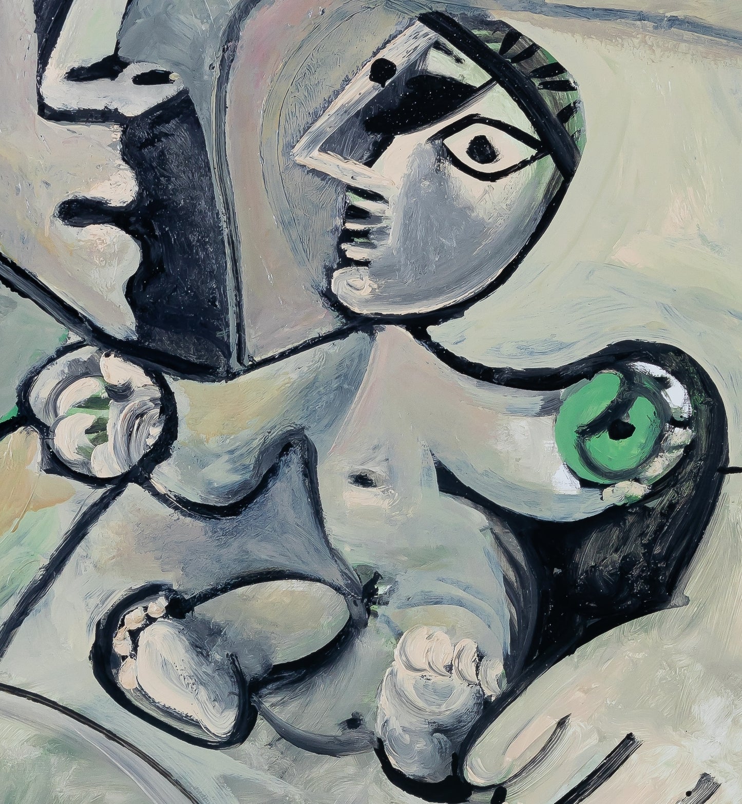 Pablo PICASSO : Mère et son enfant - Affiche originale en couleurs