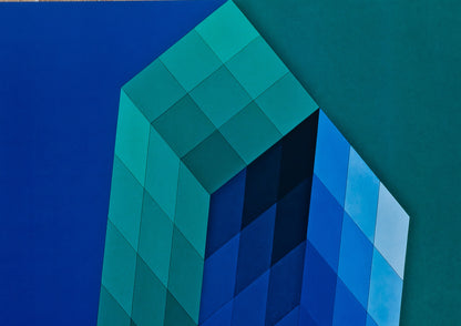 Victor VASARELY : Eye Attack - Affiche originale signée