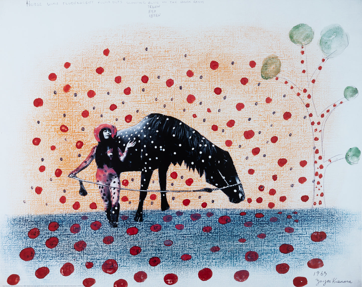 Yayoi KUSAMA : Self-Obliteration - Affiche originale signée