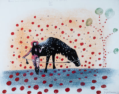 Yayoi KUSAMA : Self-Obliteration - Affiche originale signée